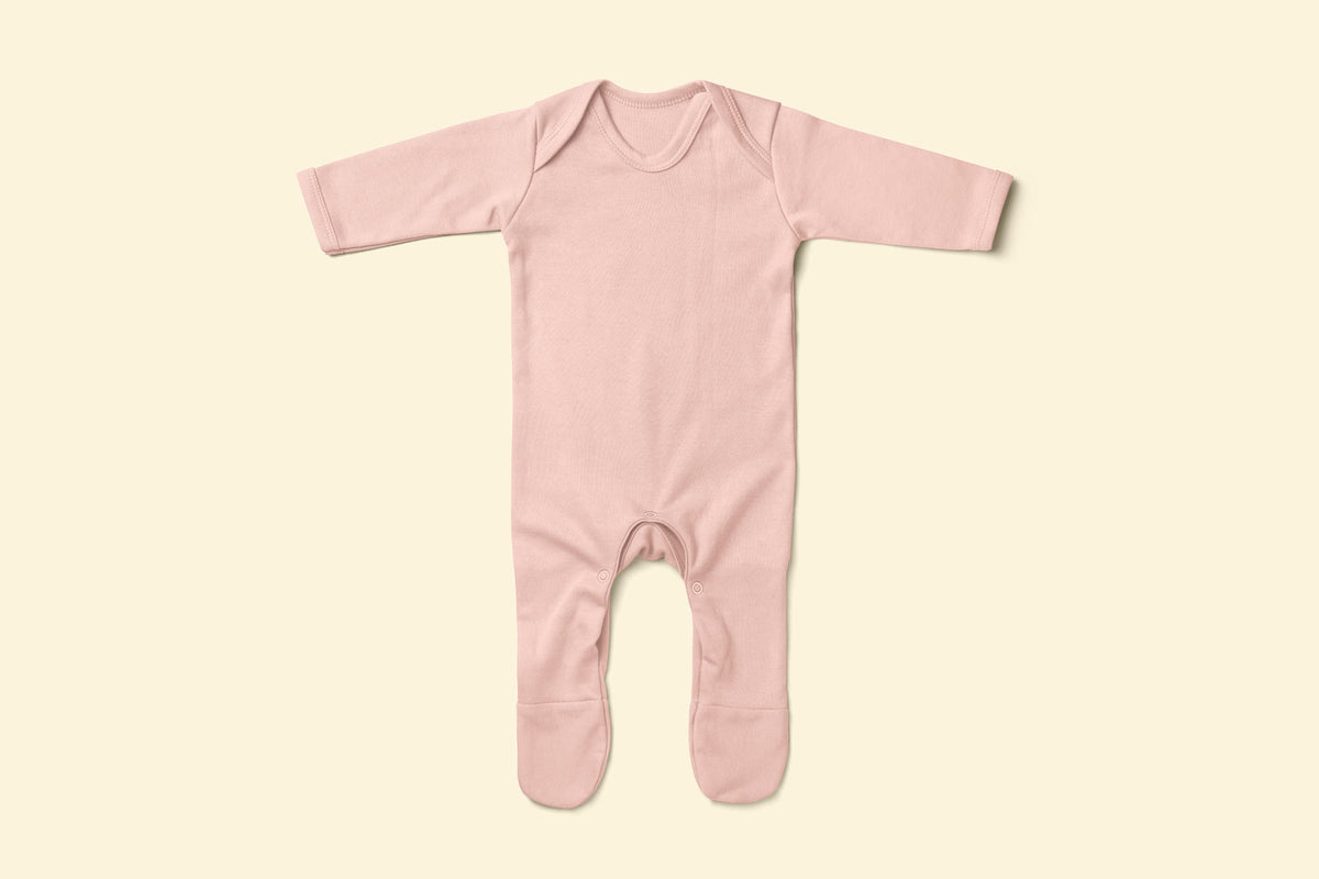 Pink baby rompersuit
